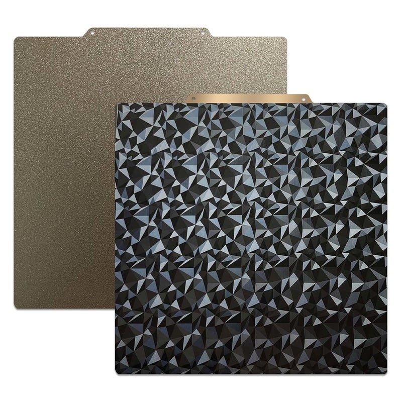 Wefuit Smooth PEO+Textured PEI Spring Steel Build Plate 235x235mm, Double Sided PEO+PEI Heated Bed for Adventurer 5M/Neptune 3 Pro/Neptune 4/Ender 3/Ender 3 V2/Ender 3 Pro/Neo/Ender 3 S1 3D Printer. - Image 1